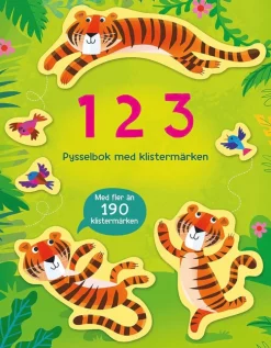 1 2 3 : pysselbok med klistermärken