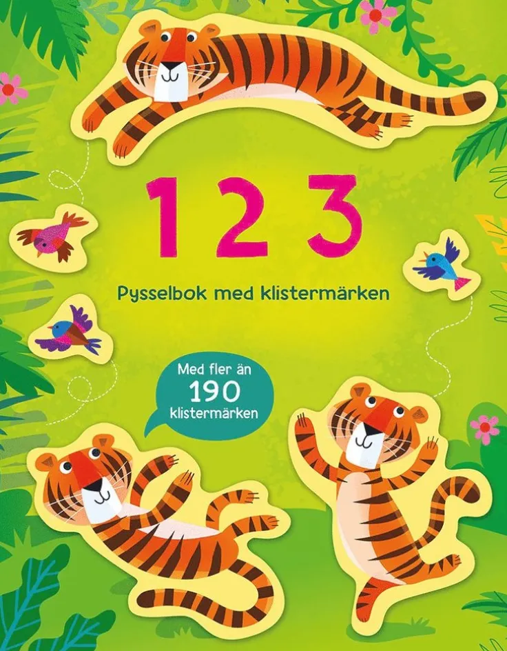 1 2 3 : pysselbok med klistermärken