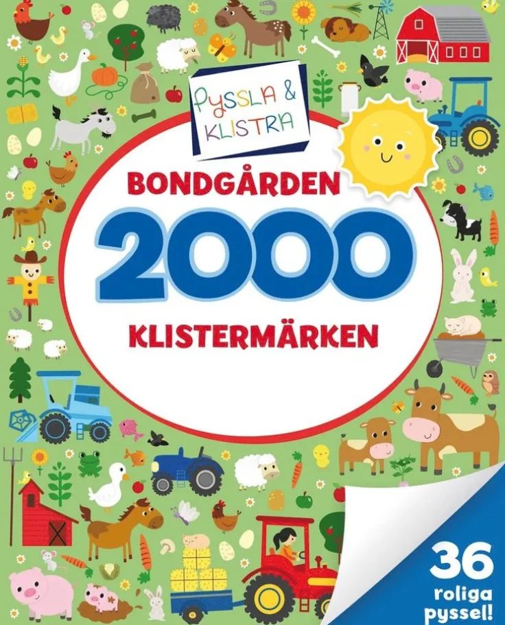 2000 klistermärken. Bondgården