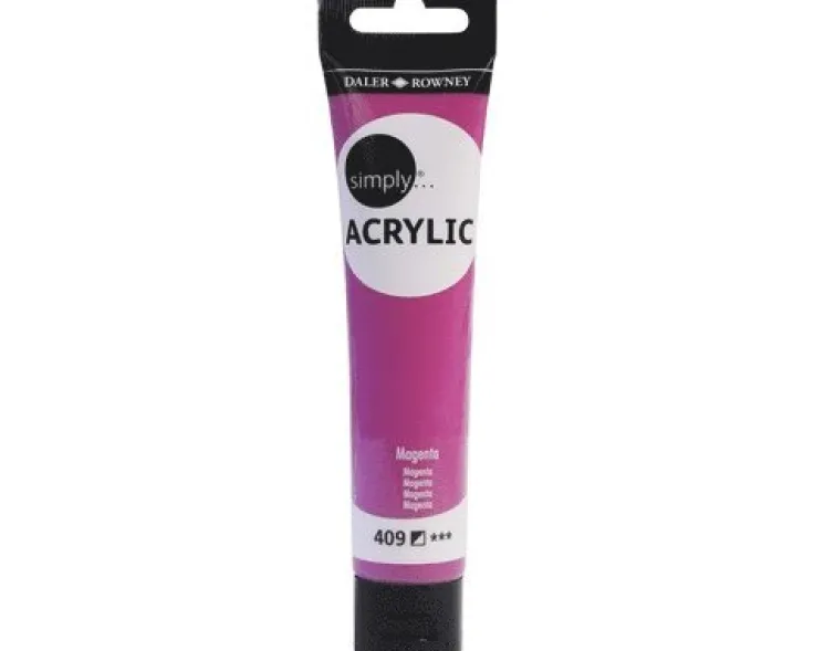 Akrylfärg 75ml Simply magenta