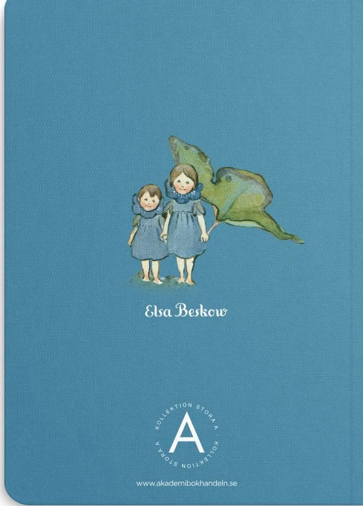 Anteckningsbok A5 Elsa Beskow Blåsippor och tussilago blå