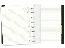 Anteckningsbok A5 Filofax linjerad svart