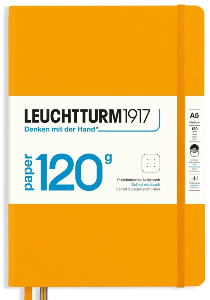 Anteckningsbok A5 Leuchtturm1917 120g dotted Rising Sun