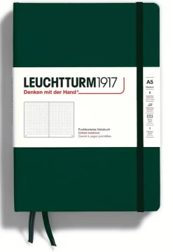 Anteckningsbok A5 Leuchtturm1917 dotted Forest Green