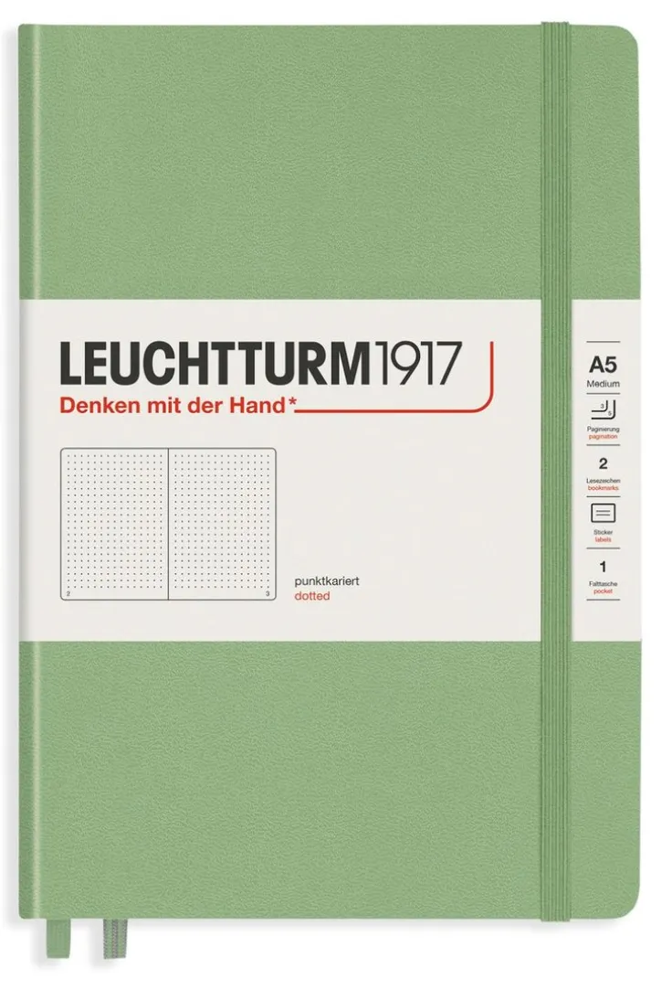 Anteckningsbok A5 Leuchtturm1917 dotted sage