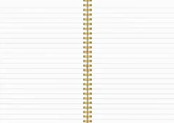 Anteckningsbok A5 linjerad Elin blomma mint