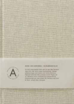 Anteckningsbok A5 olinjerad textil beige