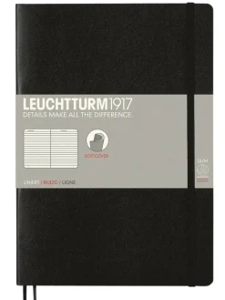 Anteckningsbok B5 Leuchtturm1917 linjerad mjuk Black