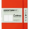 Anteckningsbok B6 Leuchtturm1917 Outlines dotted Signal Orange
