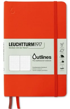 Anteckningsbok B6 Leuchtturm1917 Outlines dotted Signal Orange