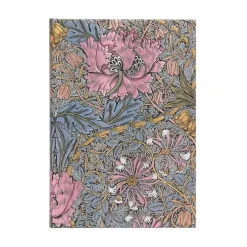 Anteckningsbok Paperblanks Midi olinjerad - William Morris : Pink Honeysuckle