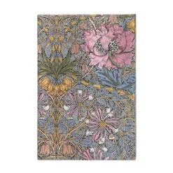 Anteckningsbok Paperblanks Mini linjerad - William Morris : Pink Honeysuckle