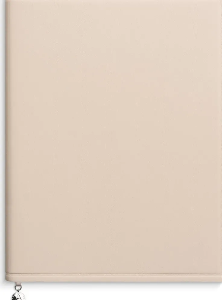 Anteckningsbok 19x25 linjerad soft beige