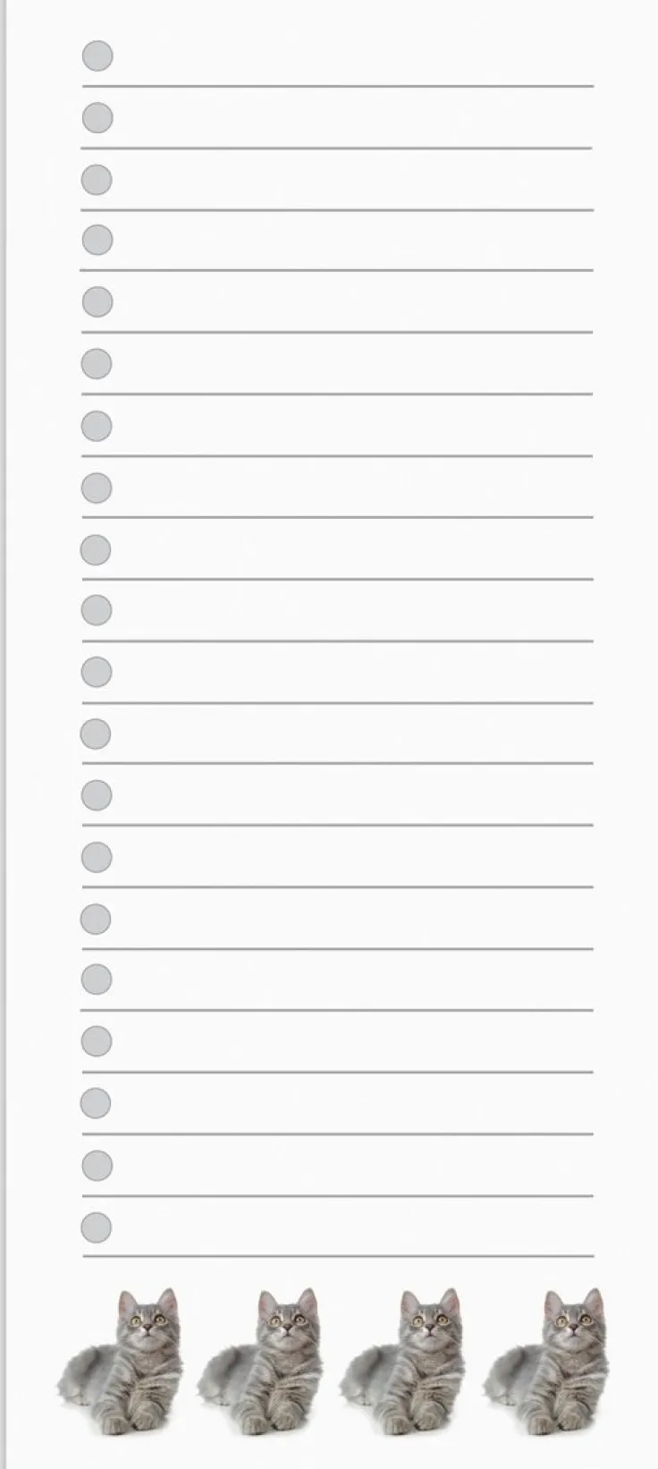 Att göra-lista Katter