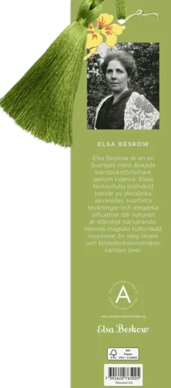 Bokmärke Elsa Beskow Blomsterflickorna