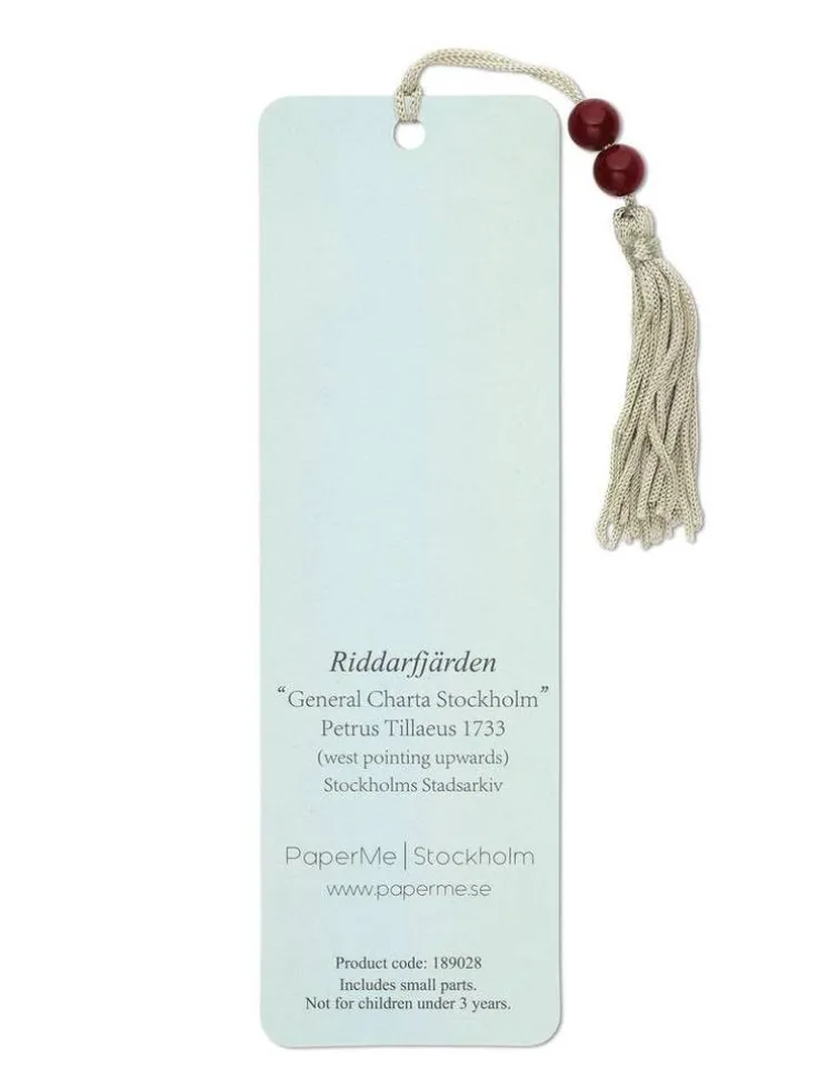 Bokmärke General Charta Stockholm Petrus Tillaeus