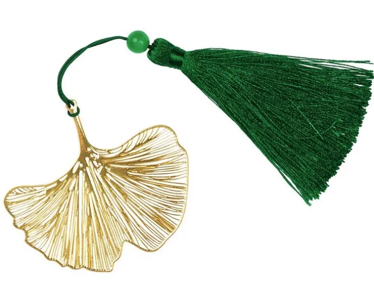 Bokmärke i metall Ginko