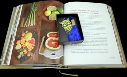 Bokmärke i metall Uggla