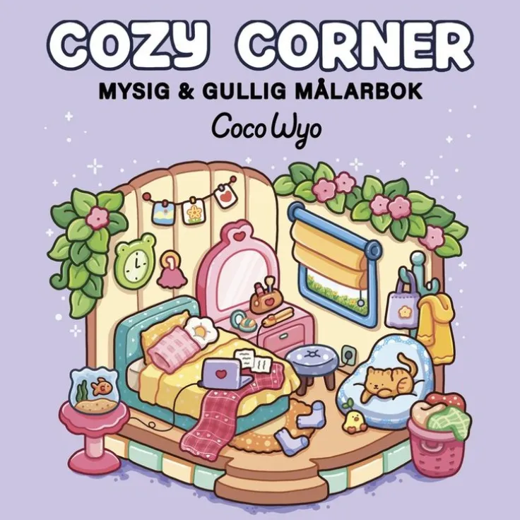 Cozy Corner. Mysig och gullig Cozy Coloring