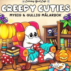 Creepy Cuties. Mysig och gullig Cozy Coloring målarbok från Coloring Book Cafe