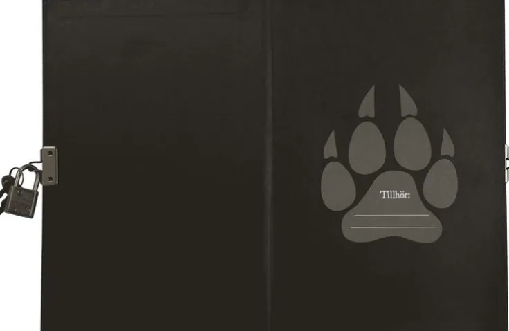 Dagbok med lås Varg