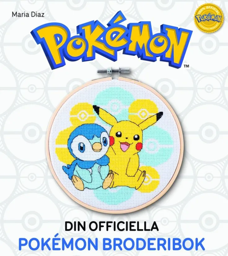 Din officiella Pokemon-broderibok : brodera med korsstygn