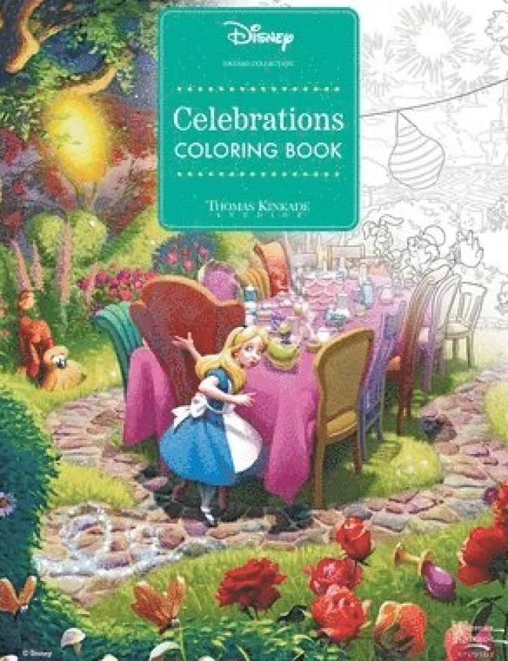 Disney Dreams Collection Thomas Kinkade Studios Celebrations Coloring Book