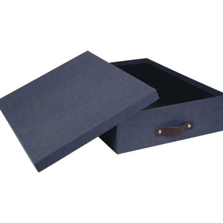 Dokumentbox A4 Oskar canvas blå