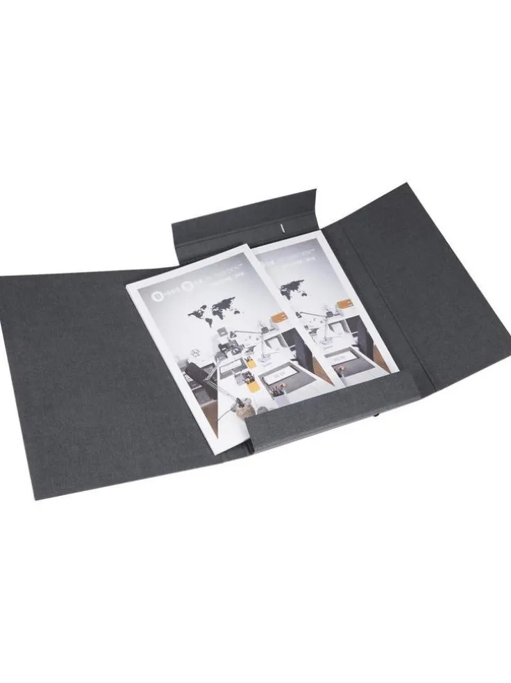 Dokumentmapp A4 Olof canvas svart