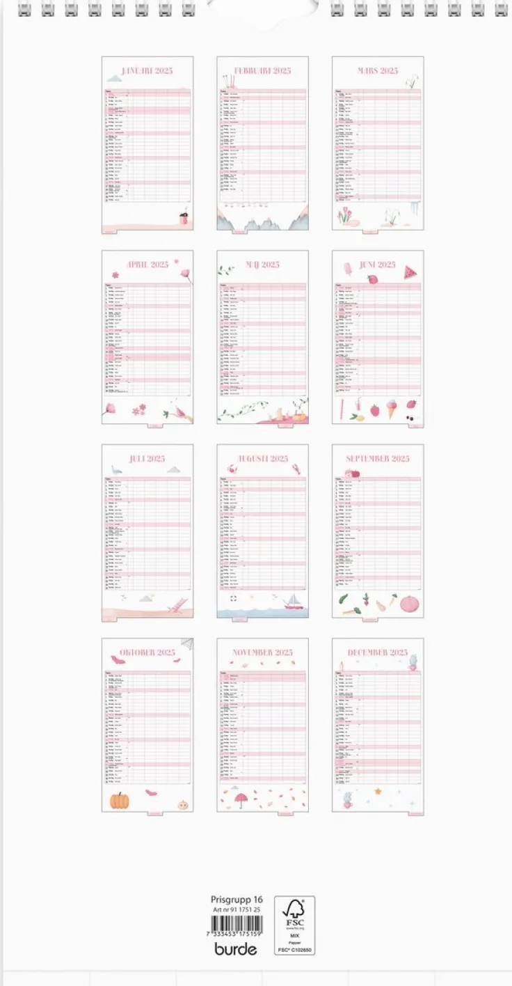 Familjekalender 2025 Annies familj