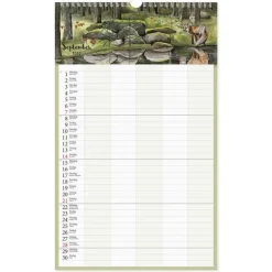 Familjekalender 2025 Design Kajsa Hagelin