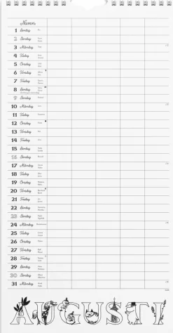 Familjekalender 2026 Mumin
