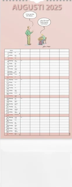 Familjekalender 2025 Rolig