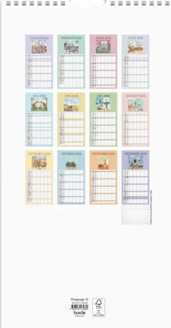 Familjekalender 2026 Rolig