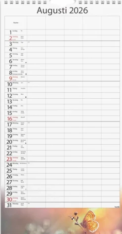 Familjekalender 2026 Årstider