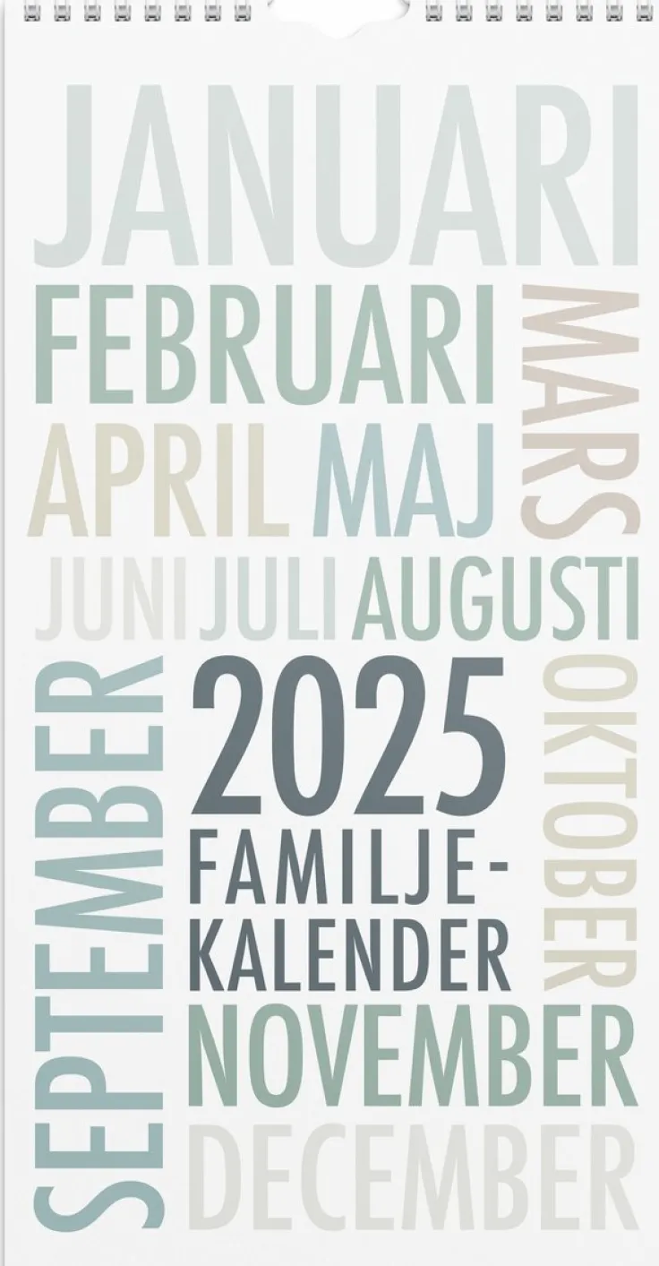 Familjekalender 2025 TrendArt