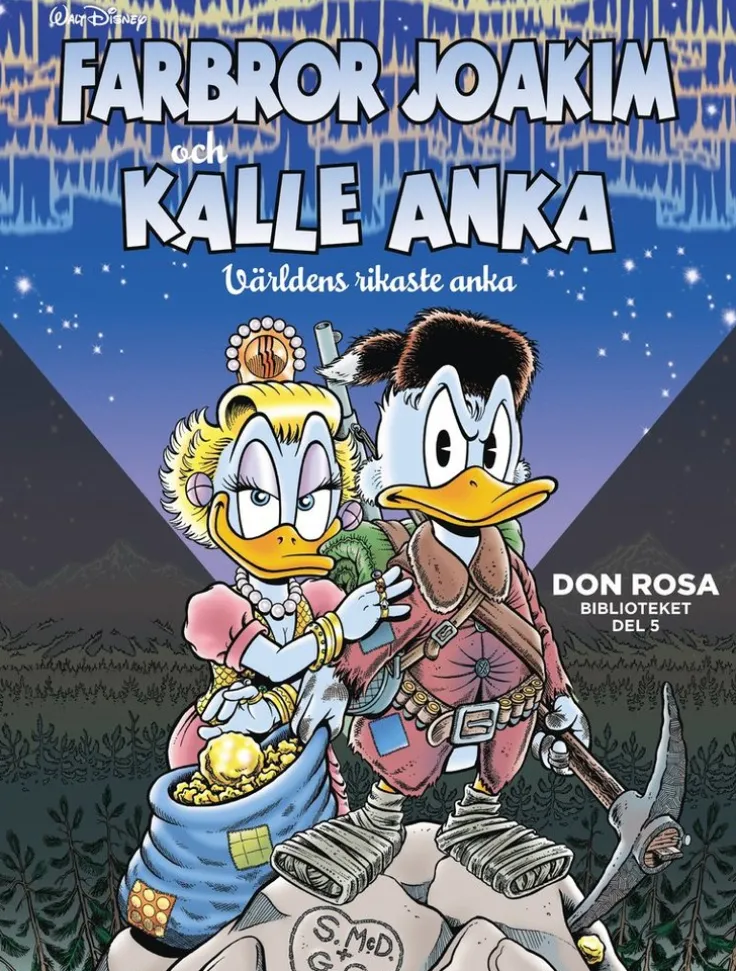 Farbror Joakim och Kalle Anka. Världens rikaste anka