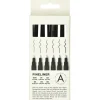 Fineliner 6-pack svart