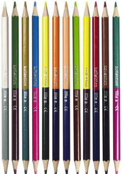 Färgpenna dubbelspets 12 färger