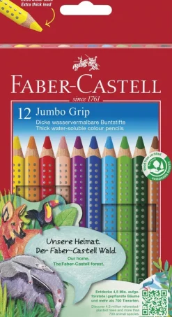 Färgpenna Jumbo Grip 12 färger