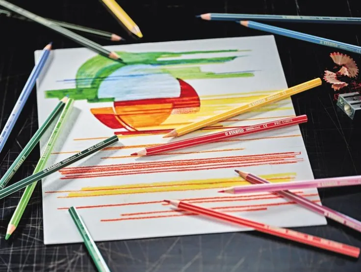 Färgpenna Stabilo Arty GREENcolors 12 färger