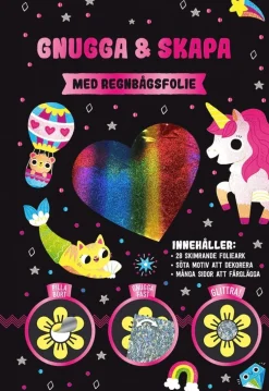 Gnugga & skapa med regnbågsfolie