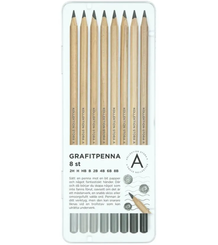 Grafitpenna 8-pack