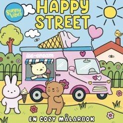 Happy Street. En cozy målarbok