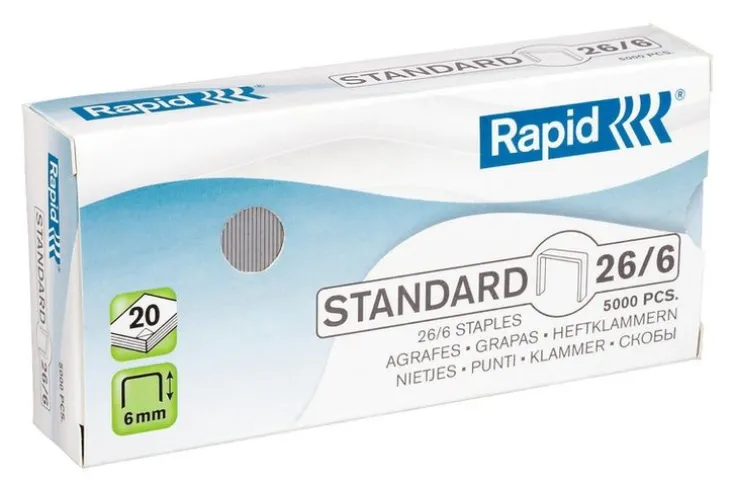 Häftklammer 26/6 5000 st