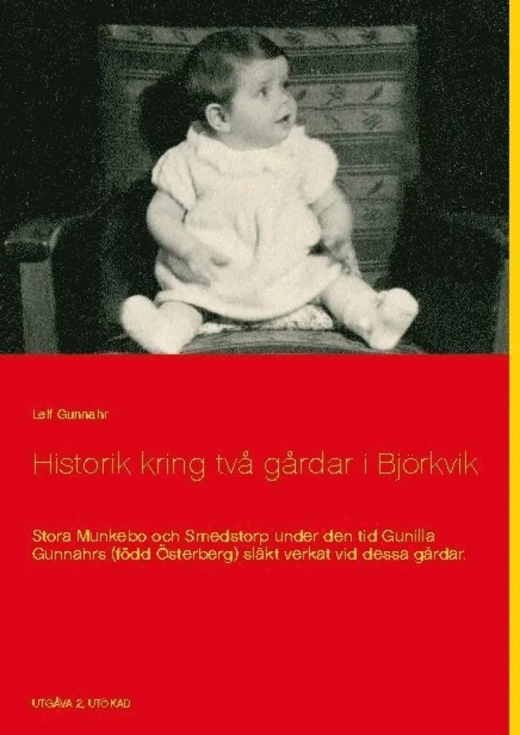 Historik kring två gårdar i Björkvik: Stora Munkebo och Smedstorp under den tid Gunilla Gunnahrs (född Österberg) släkt verkat vid dessa gårdar.