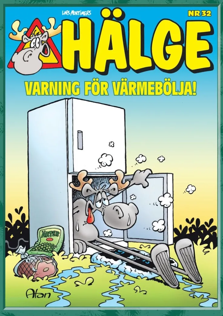Hälge. Varning för värmebölja!