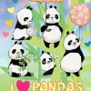 I love Pandas Målarbok