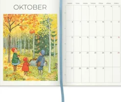 Kalender 2025 A5 Elsa Beskow Årets saga