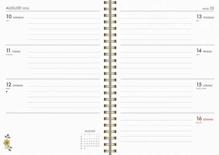 Kalender 2026 A5 Hanna Wendelbo